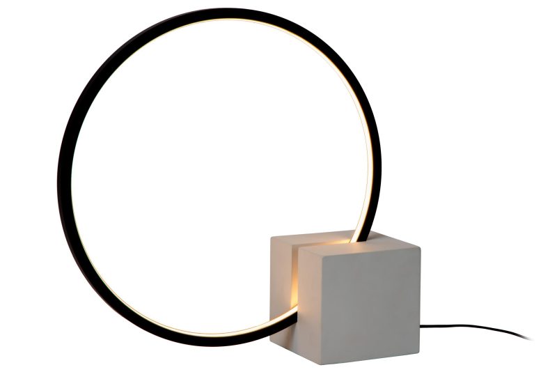 LUCIDE CIRKELIS - Tischlampe - Ø 32 cm - Dimmbares LED
