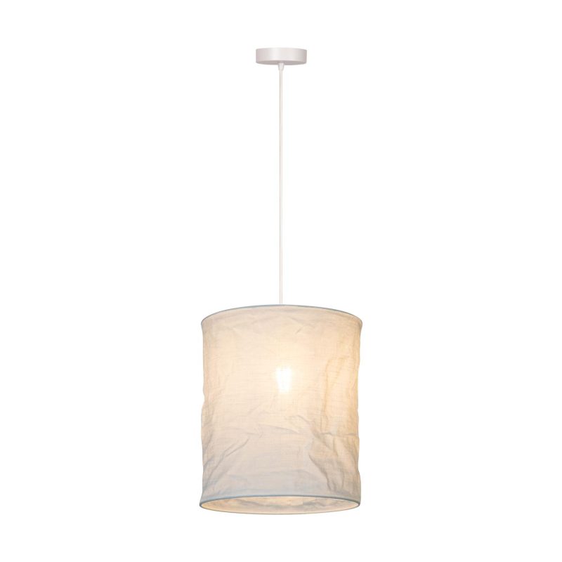 LUCIDE TISSAJA - Lampada a Sospensione - Ø 30 cm - 1xE27 - Bianco - Essential