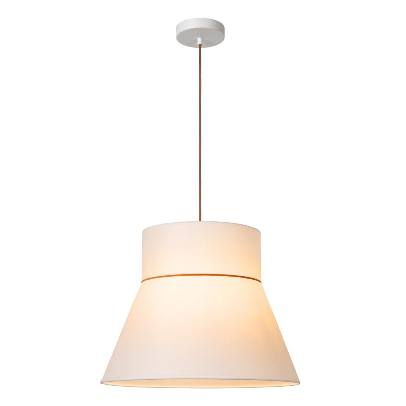 LUCIDE SCARLET - Pendelleuchte - 1xE27 - Beige - Essential