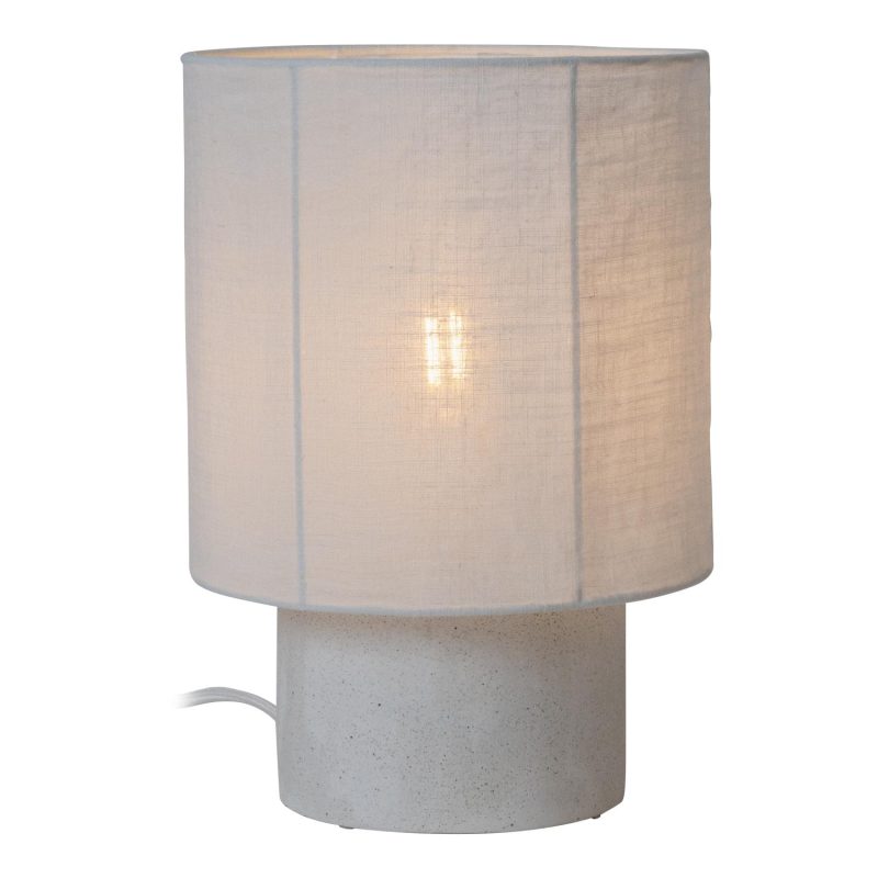 LUCIDE TISSAJA - Lampe de Table - Ø 20 cm - 1xE14 - Blanc - Essential