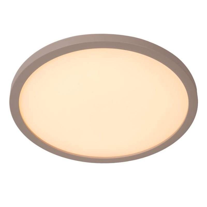 LUCIDE RINUS - Bathroom Ceiling Light - Ø 30 cm - LED - CCT - 1x18W 2200K/3000K - IP44 - Opal - Essential