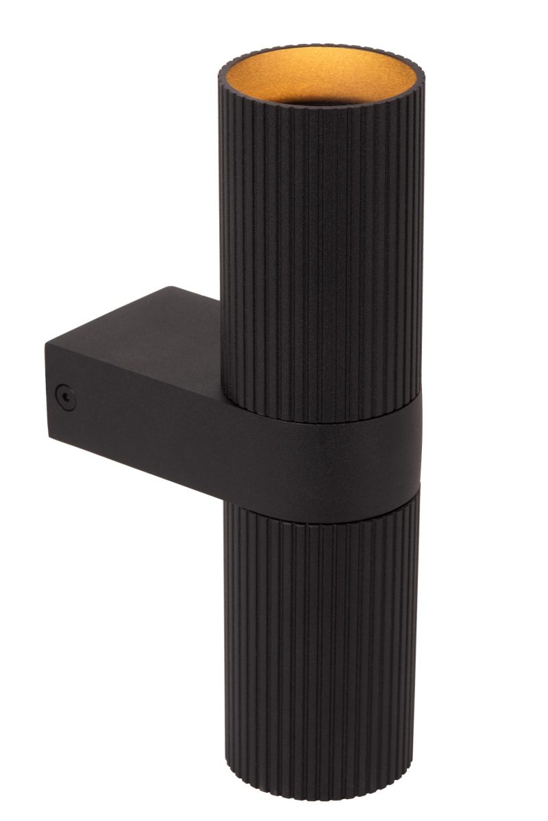 LUCIDE CLUBS - Applique da Parete / Lampada da Parete - 2xGU10 (MR16) - Nero