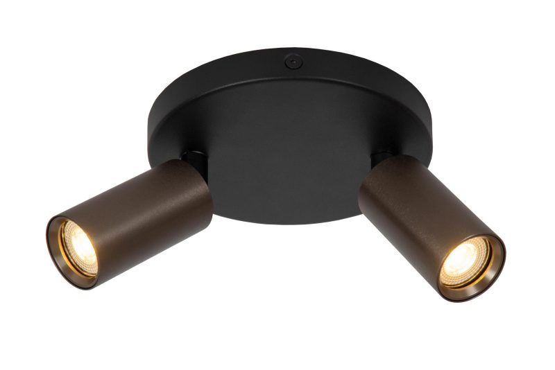 LUCIDE RITMO - Ceiling Spot - Ø 15 cm - 2xGU10 (MR11) - Coffee