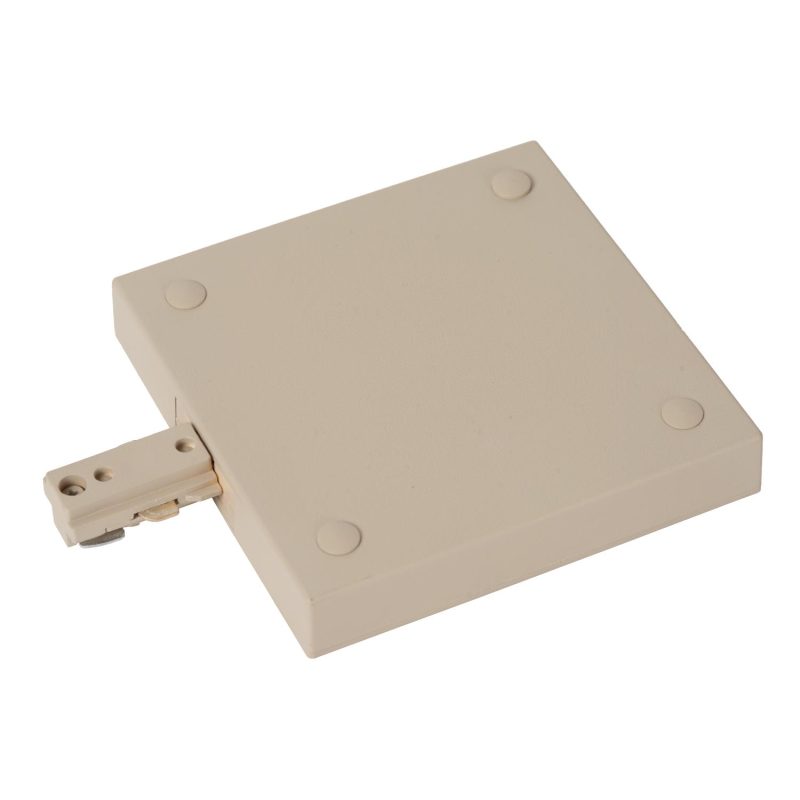 LUCIDE TRACK Startvoeding - 1-Phase Rail System / Rail Lighting - Single/Double - Taupe (Extension)