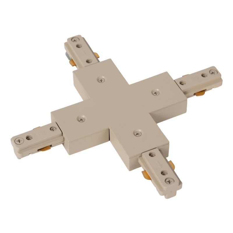LUCIDE TRACK X Coupling - 1-Phase Rail System / Rail Lighting - Taupe (Extension)