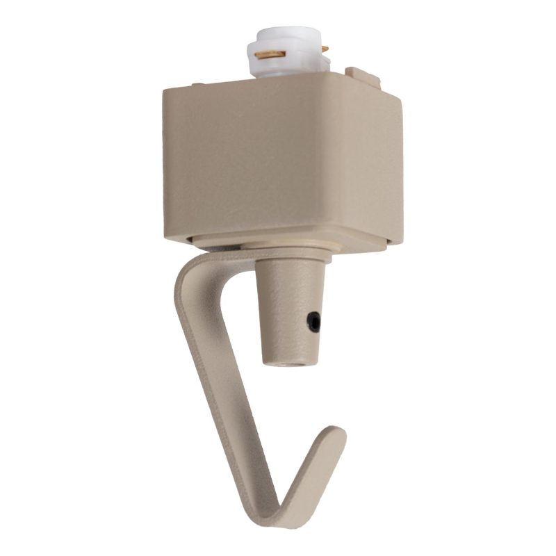 LUCIDE TRACK Pendelleuchtenadapter - 1-Phasen-Schienensystem / Schienenbeleuchtung - Taupe (Erweiterung)