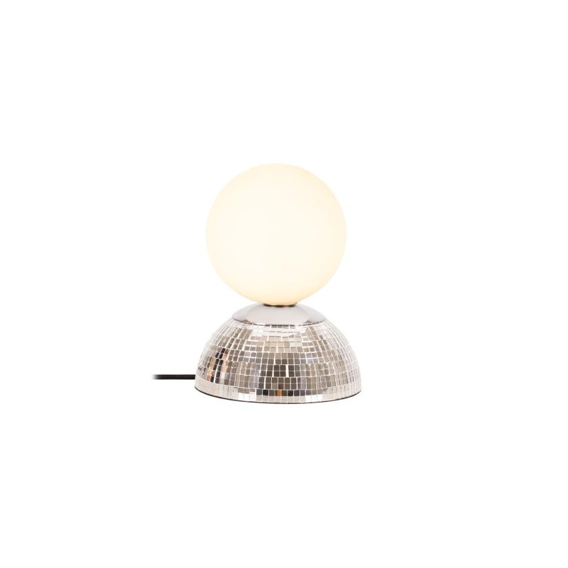 LUCIDE GLITZER - Lampada da Tavolo - Ø 14 cm - 1xG9 - Argento - Essential