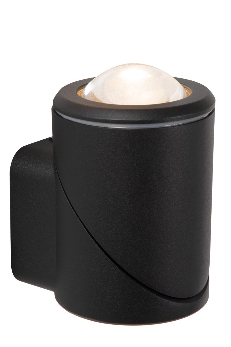 LUCIDE ERIN - Applique / Lampada da Parete Interna/Esterna - LED - 1x5W 2700K - IP65 - Nero