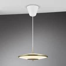 Nordlux Klassische Pendelleuchte Art Deco Opalglas Messing 25W 1500lm Ø43cm