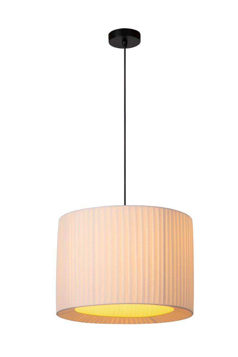 LUCIDE FOLD - Pendelleuchte - Ø 40 cm - 1xE27 - Weiß