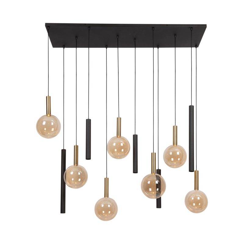 LUCIDE JOSIANE - Lampada a Sospensione - 7xG9 - Nera - Vibes