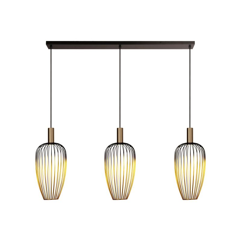 LUCIDE AURELIE - Lampada a Sospensione - 3xGU10 (MR11) - Oro - Vibes