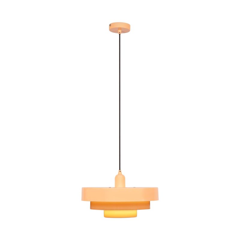 LUCIDE RUNA - Pendelleuchte - Ø 35 cm - 1xE27 - Rosa - Essential