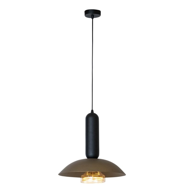 LUCIDE GRANTHAM - Lampada a Sospensione - Ø 40 cm - 1xE27 - Caffè - Essential