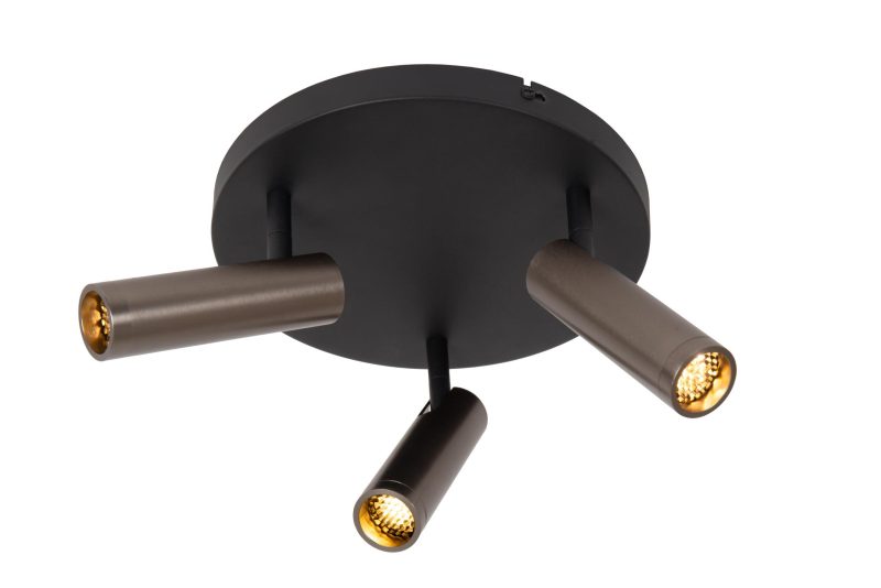 LUCIDE GRADO - Faretto da Soffitto - Ø 25 cm - 3xGU10 (MR11) - Ferro Grigio