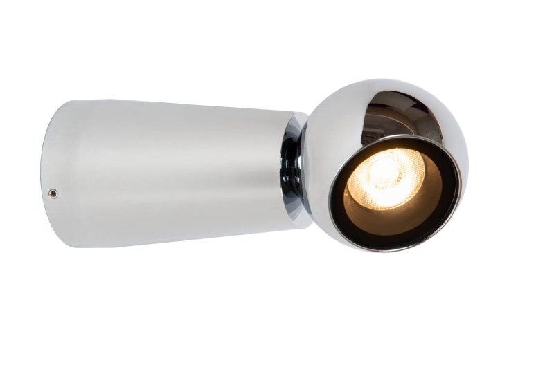LUCIDE IPSOS - Wandlamp Badkamer - LED - 1x6W 2700K - IP54 - Chroom
