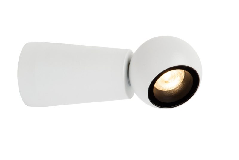 LUCIDE IPSOS - Wandlampe Badezimmer - LED - 1x6W 2700K - IP54 - Weiß