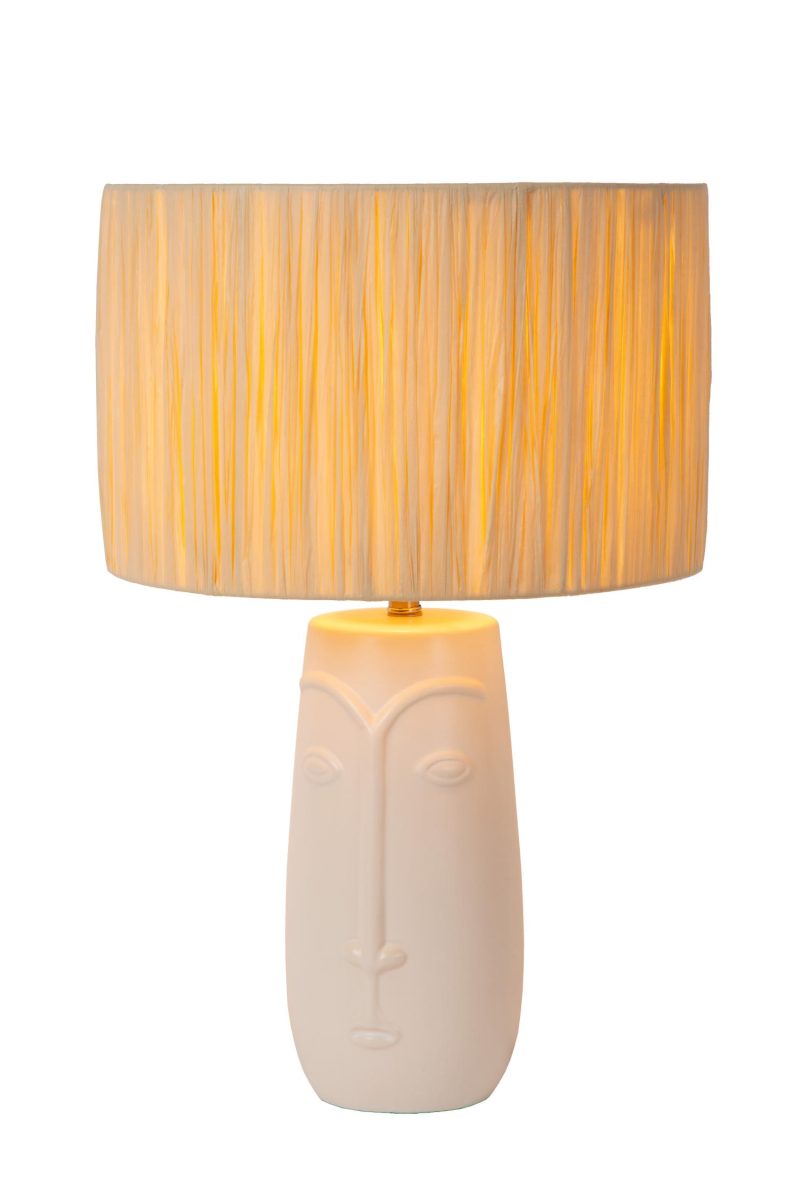 LUCIDE VISO - Tafellamp - Ø 36 cm - 1xE27 - Wit