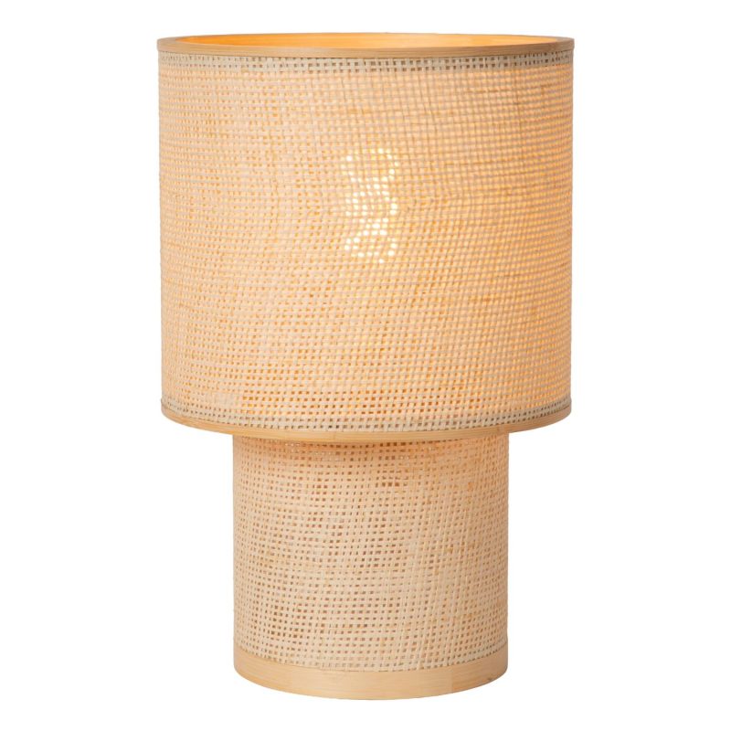LUCIDE SALISBURY - Lampe de Table - Ø 20 cm - 1xE27 - Naturel - Essential
