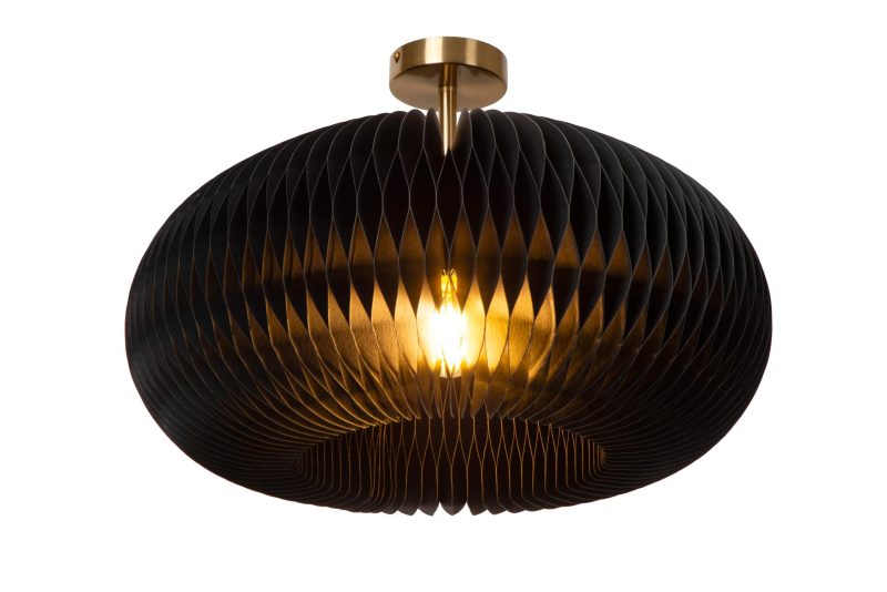 LUCIDE ARMONI - Lampada da Soffitto - Ø 52 cm - 1xE27 - Nera