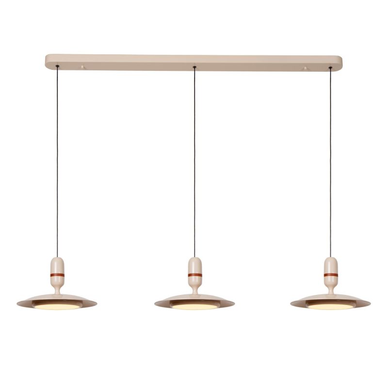 LUCIDE JOSEFINE - Pendelleuchte - LED Dimmbar - CCT - 3x11W 2200K/3000K - Beige - Vibes
