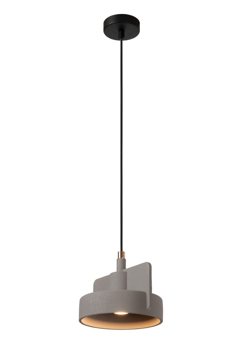 LUCIDE NINJA - Pendelleuchte - Ø 20 cm - 1xE27 - Grau