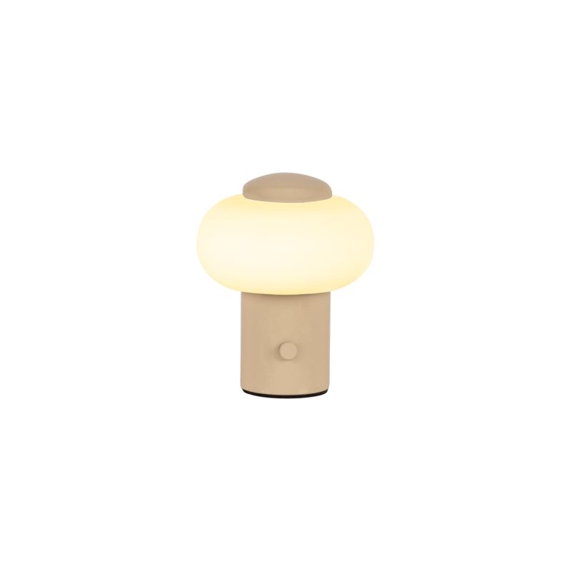LUCIDE GUSTAV - Rechargeable Table Lamp - Battery/Accu - Ø 8 cm - Dimmable LED