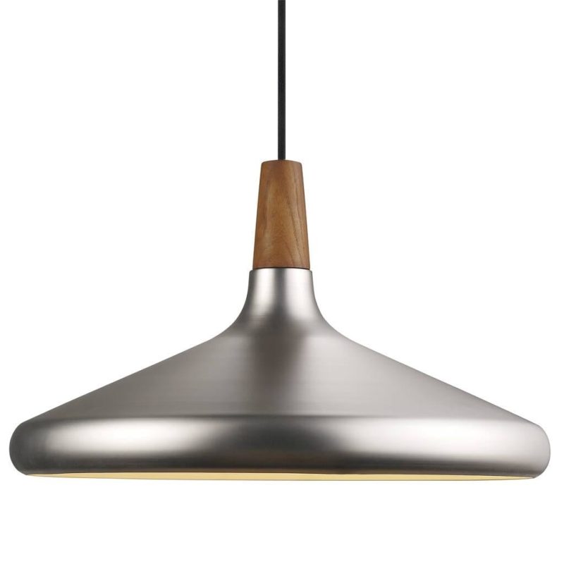 Nordlux Hanglamp notenhout en staal Ø39 cm, E27 fitting, dimbaar