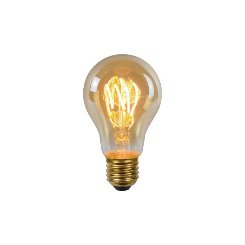 LUCIDE A60 - Filamentlampe - Ø 6 cm - LED 3 StepDim (Memory) - E27 - 1x4,9W 2200K - Amber