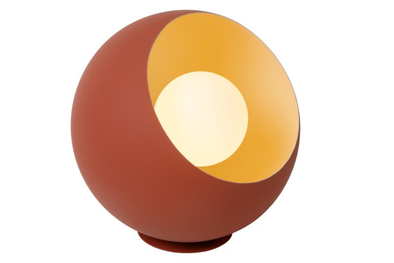 LUCIDE DOREDOS - Lampe de Table - Ø 20 cm - 1xE27 - Terracotta
