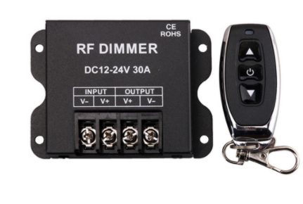 Dimming module with remote control 12-24V DC for LED spots