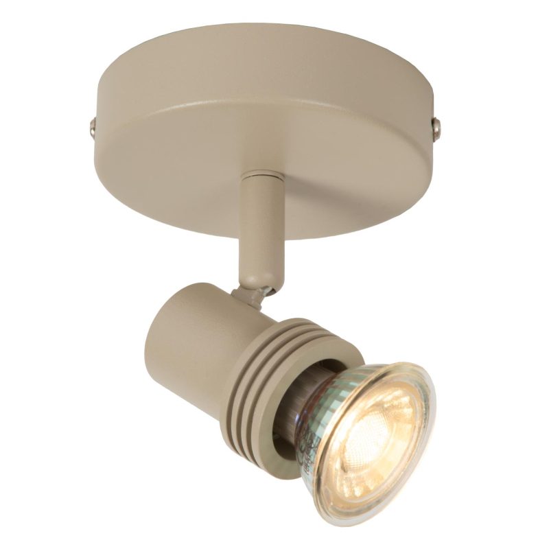 LUCIDE KIANTI - Plafondspot - Ø 10 cm - 1xGU10 (MR16) - Taupe