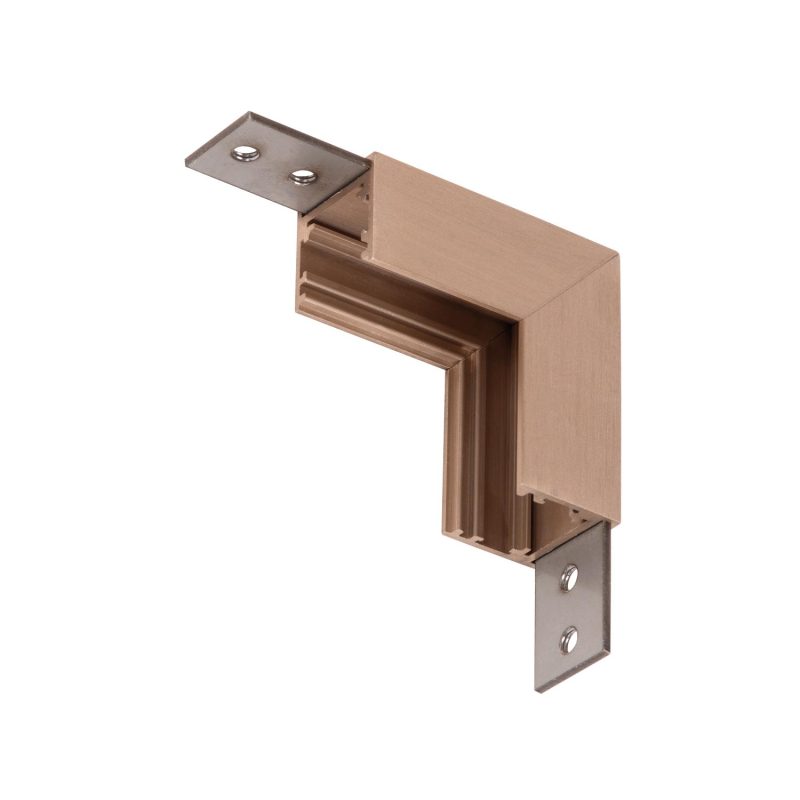 LUCIDE Premium LINIAL Aufbauschiene - Vertikale Ecke - 1-Phasen Schienensystem / Schienenbeleuchtung - Smart - 48V - Champagne