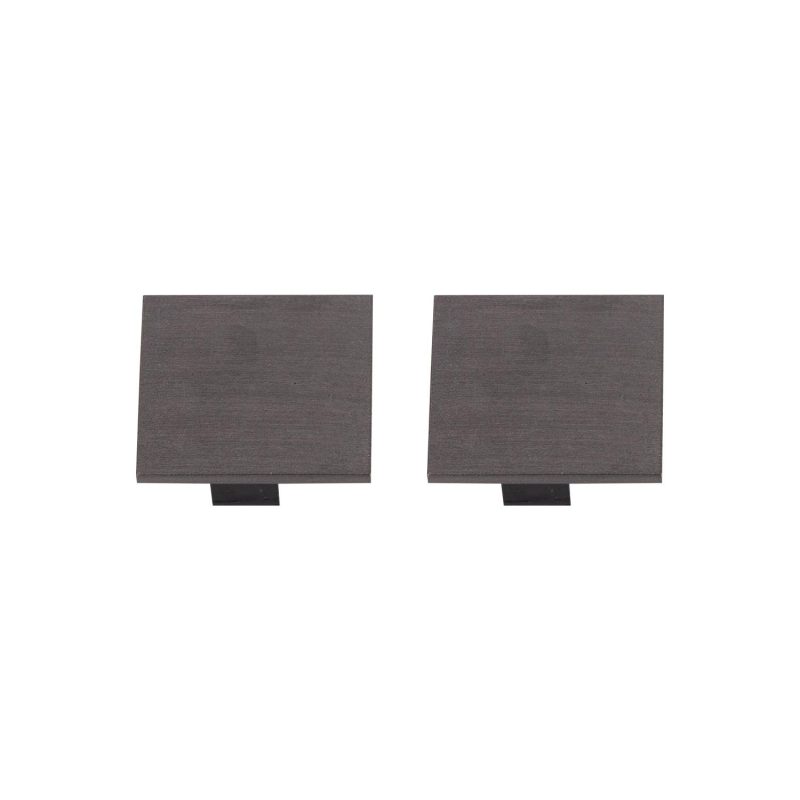 LUCIDE Premium LINIAL Endkappe - 1-Phasen Schienensystem / Schienenbeleuchtung - Smart - 48V Track - Set von 2 - Matt Schwarz Chrom