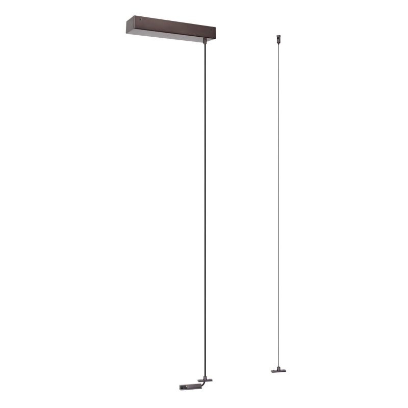 LUCIDE Premium LINIAL Sospensione per Driver da Superficie - Sistema di Rotaia a 1 Fase / Illuminazione su Rotaia - Smart - Rotaia 48V - Cromo Nero Opaco