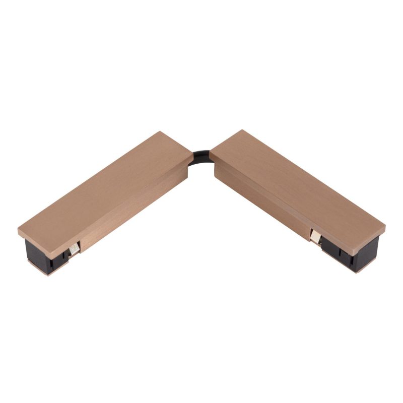 LUCIDE Premium LINIAL Flexibler Anschluss - 1-Phasen Schienensystem / Schienenbeleuchtung - Smart - 48V Track - Champagne
