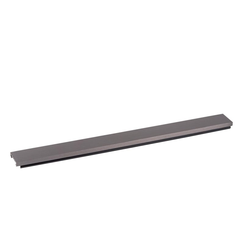 LUCIDE Premium LINIAL Abdeckplatte - 1-Phasen Schienensystem / Schienenbeleuchtung - Smart - 48V Schiene - 50 CM - Matt Schwarz Chrom