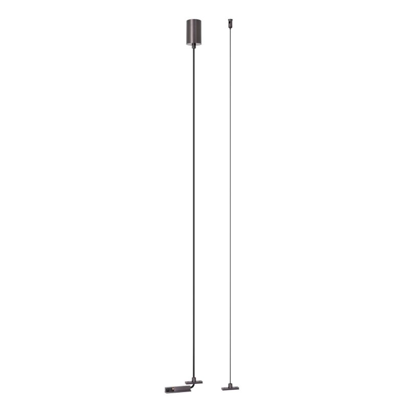 LUCIDE Premium LINIAL Sospensione per Driver Incassato - Sistema a Binario 1 Fase / Illuminazione a Binario - Smart - Binario 48V - Cromo Nero Opaco