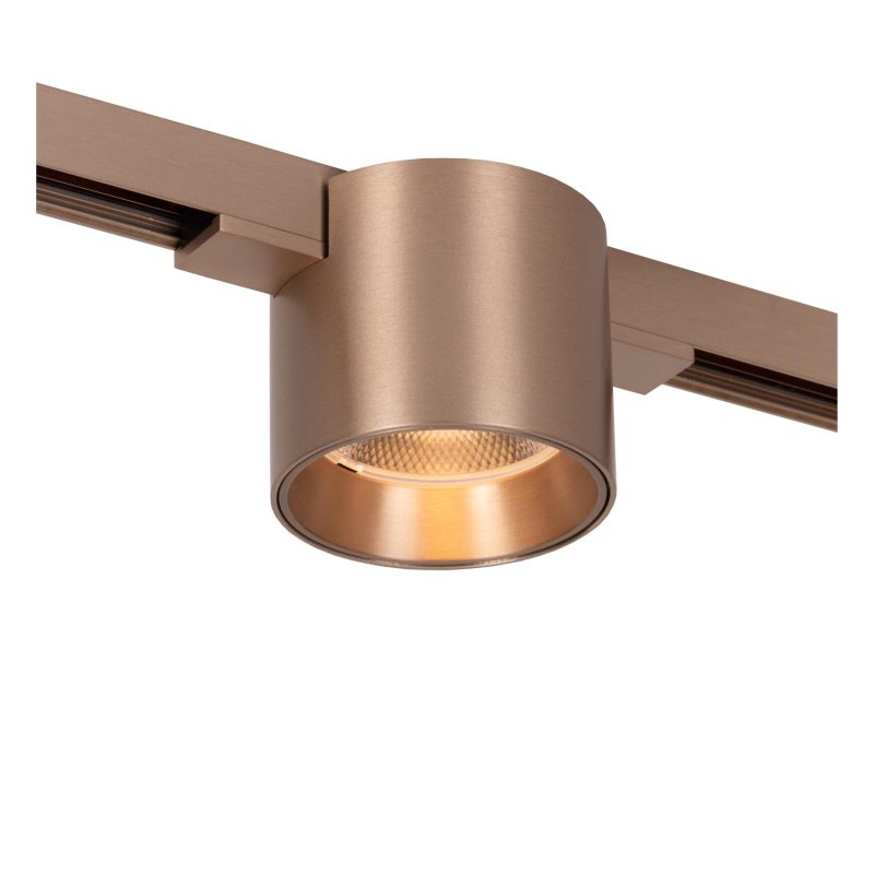 LUCIDE Premium LINIAL LUX Railspot - Sistema de riel de 1 fase / Iluminación de riel inteligente - Smart - 48V Track - 1xLED - Champagne