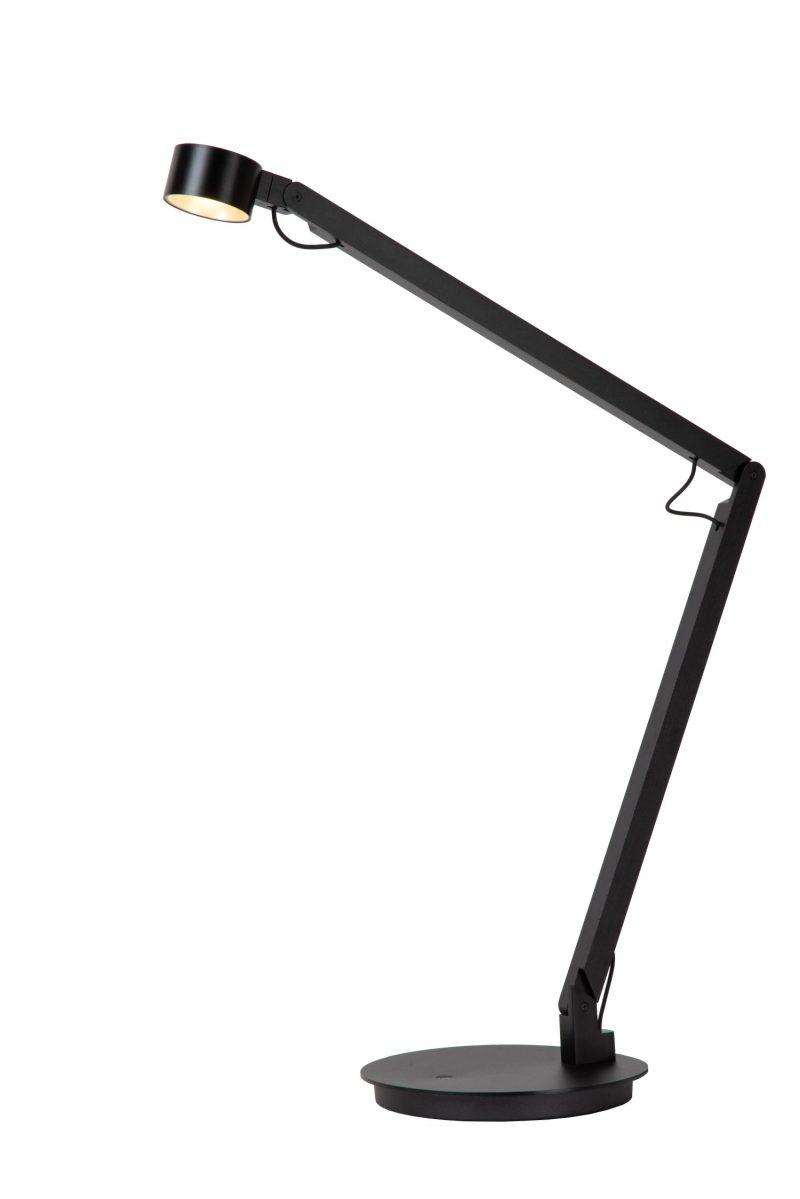 LUCIDE OGDEN - Bureaulamp - LED 3 StepDim - 1x7W 3000K - Zwart - Premium