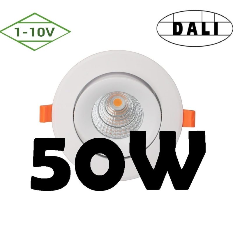 Profy Faretto da incasso architettonico 50W, dimmerabile DALI/1-10V