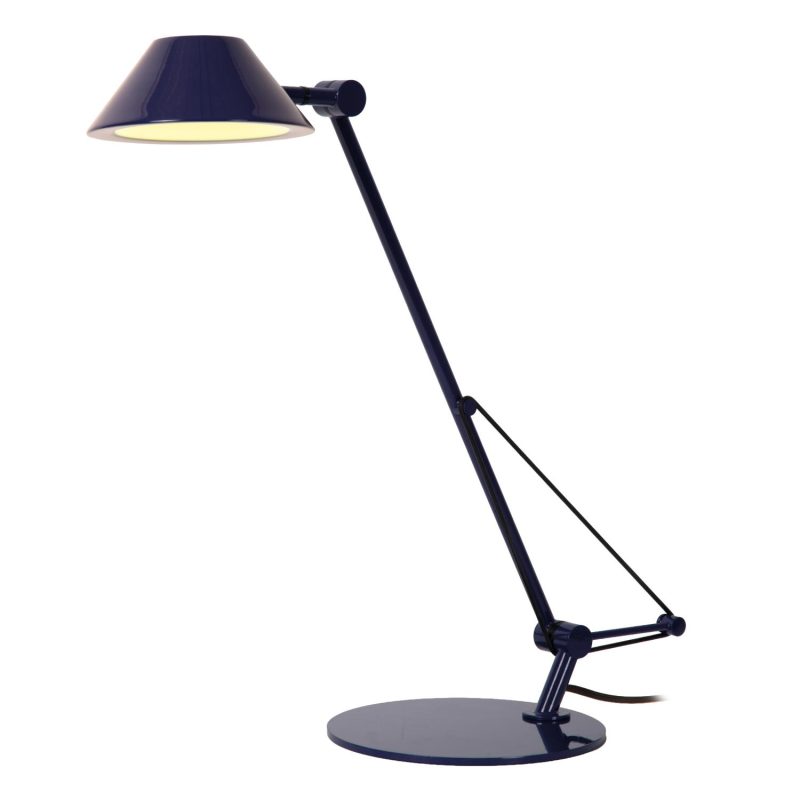 LUCIDE TERRY - Lampe de Bureau - LED - 1x8W 3000K - Bleu - Vibes