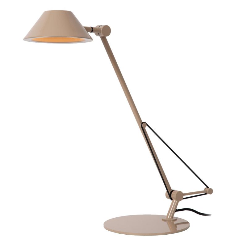 LUCIDE TERRY - Lampada da Scrivania - LED - 1x8W 3000K - Taupe - Vibes