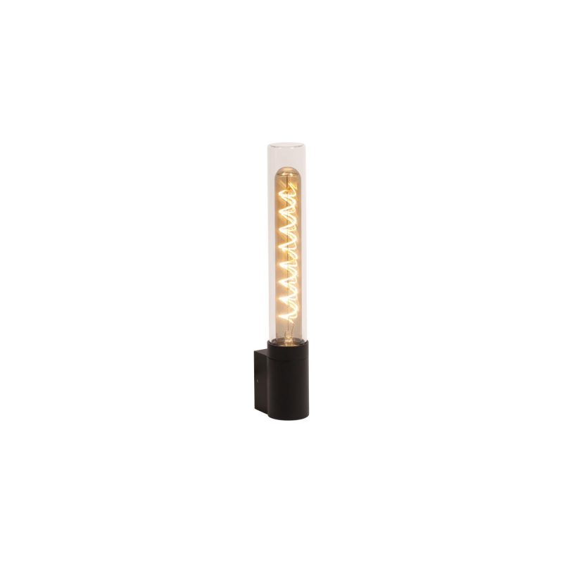 LUCIDE PILAR - Applique Interno/Esterna - 1xE27 - IP54 - Nero - Essential