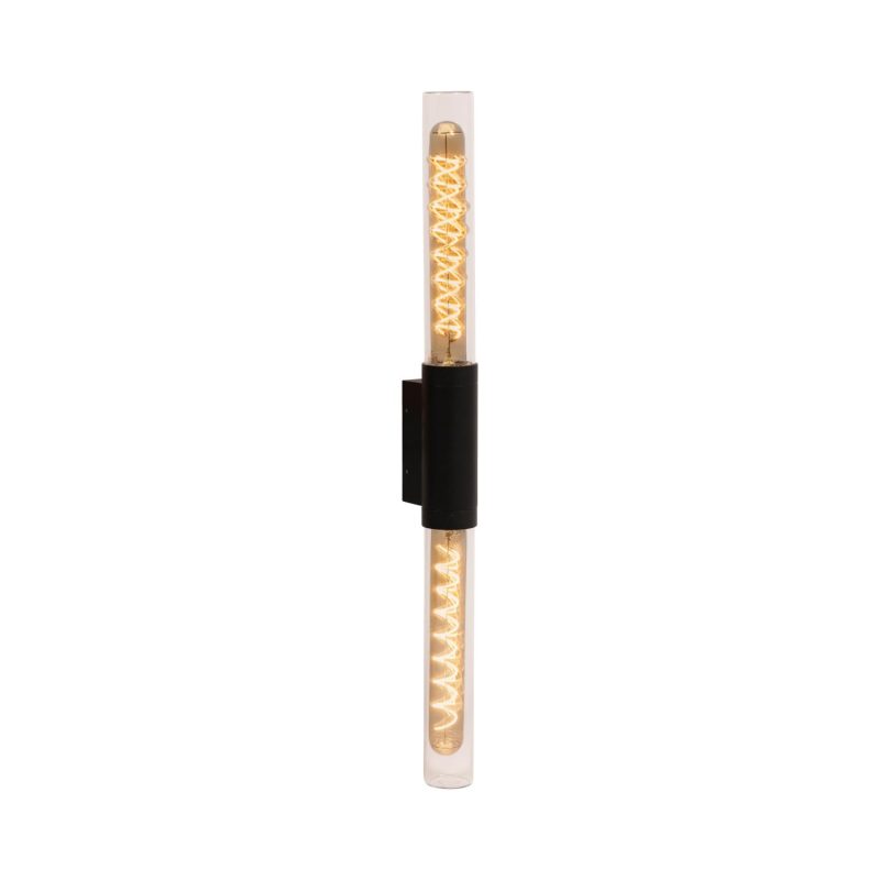 LUCIDE PILAR - Applique Interno/Esterna - 2xE27 - IP54 - Nero - Essential