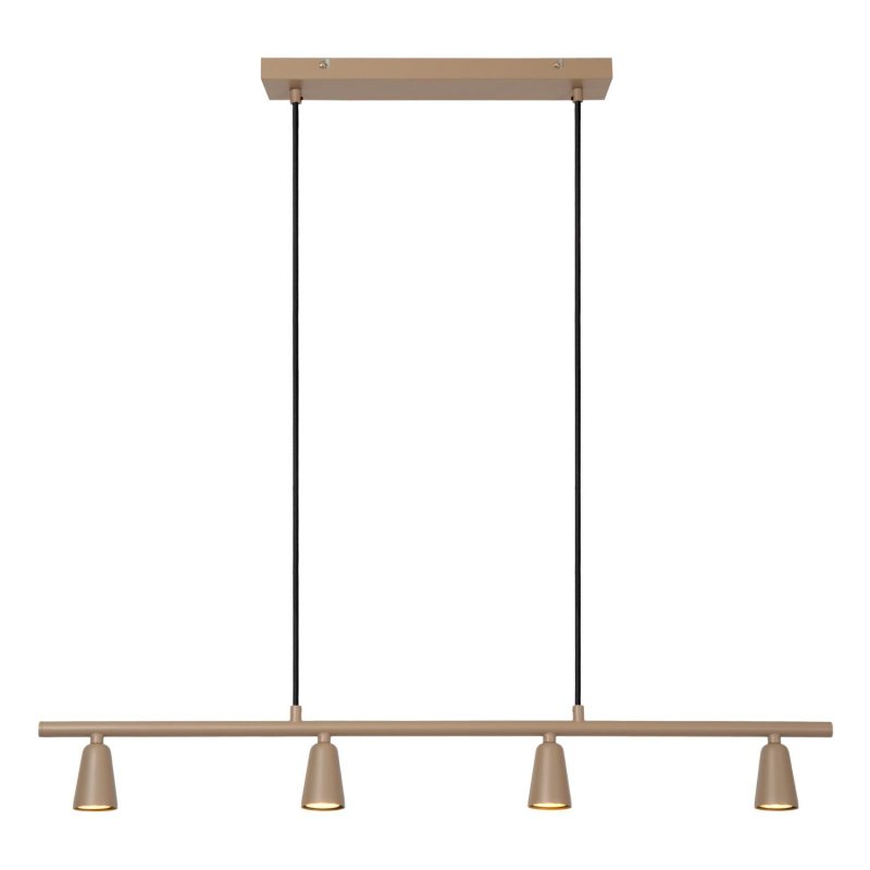 LUCIDE TIANA - Lampada a Sospensione - 4xGU10 (MR16) - Taupe - Essential