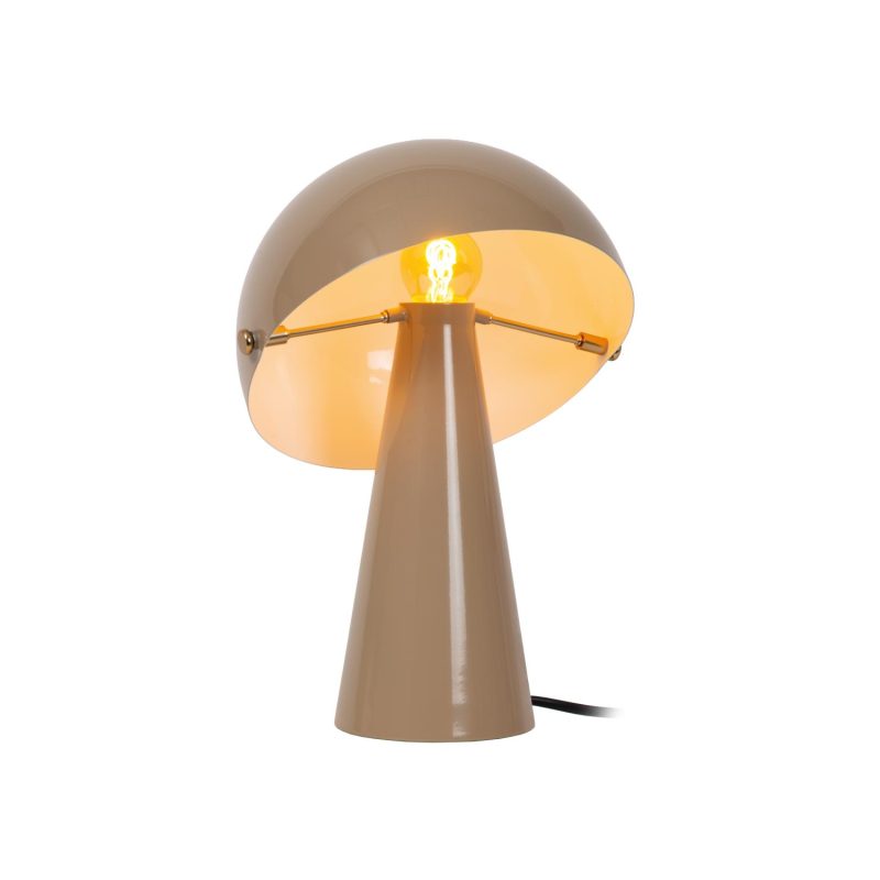 LUCIDE BARONE - Tafellamp - Ø 23 cm - 1xE27 - Taupe - Vibes