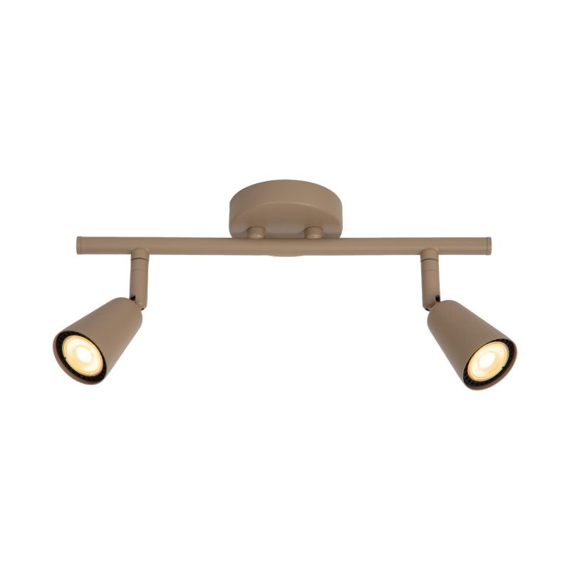 LUCIDE TIANA - Wandspot / Wandlamp - 2xGU10 (MR16) - Taupe - Essential