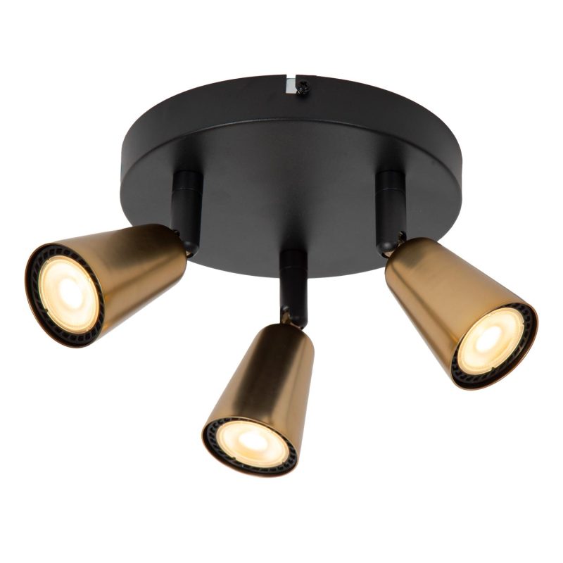 LUCIDE TIANA - Faretto da Soffitto - 3xGU10 (MR16) - Colore Champagne - Essential
