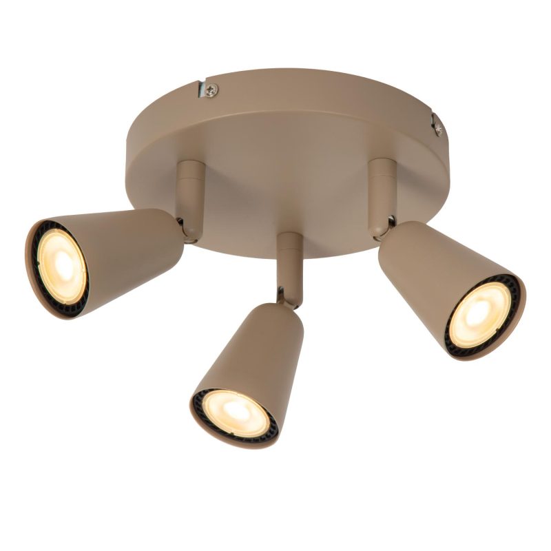 LUCIDE TIANA - Faretto da Soffitto - 3xGU10 (MR16) - Taupe - Essential